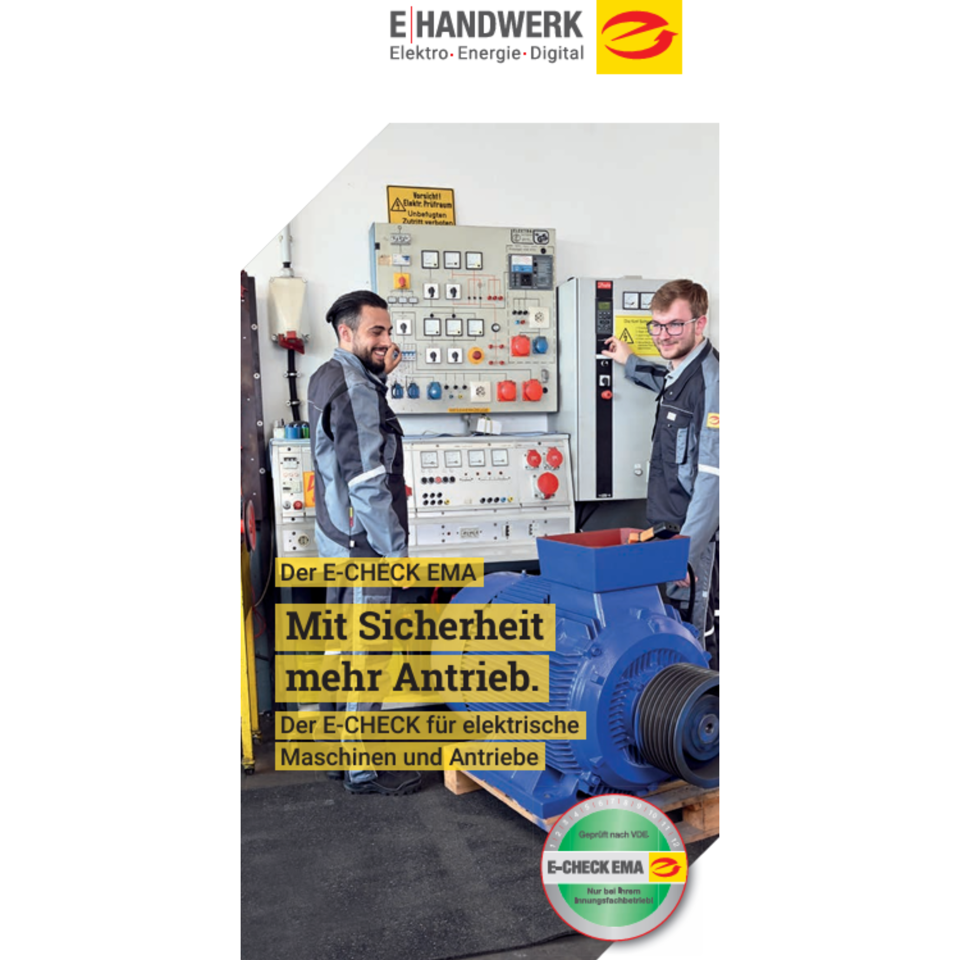 Flyer E-CHECK EMA - Mit Sicherheit mehr Antrieb