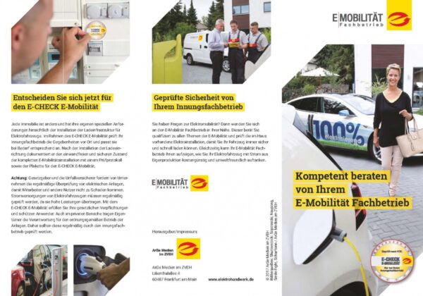 Flyer "E-Mobilität" 100 Stück