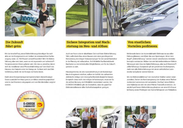 Flyer "E-Mobilität" 100 Stück