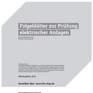 Folgeblätter zum Prüfprotokoll elektrischer Anlage