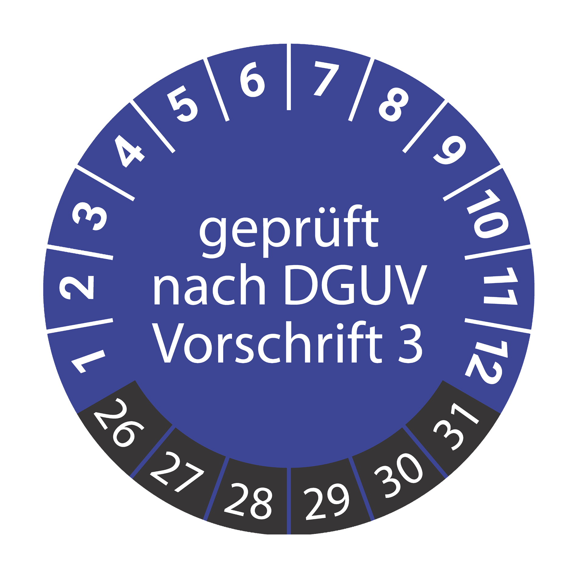 Prüfplakette DGUV Vorschrift 3 – Bild 2