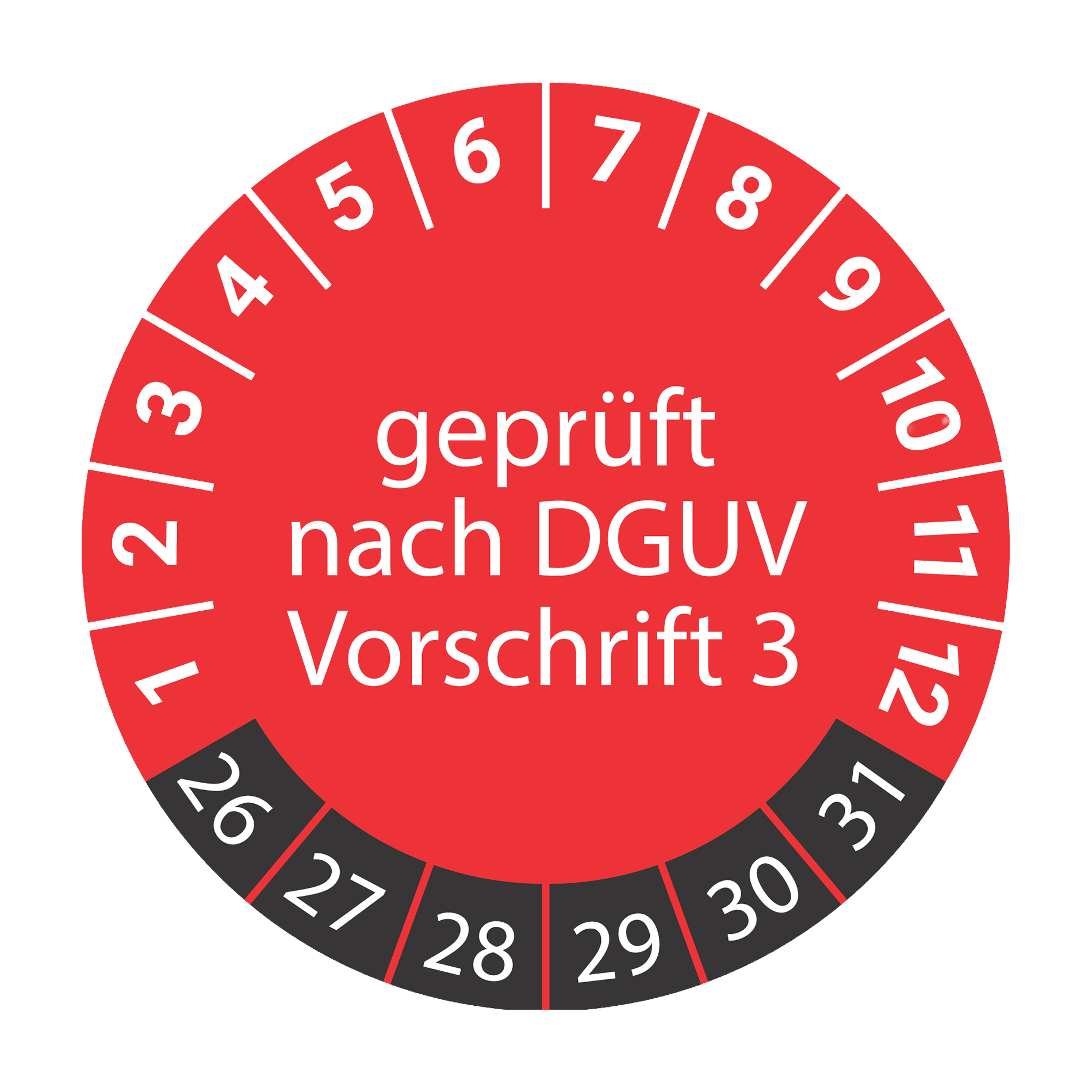 Prüfplakette DGUV Vorschrift 3 – Bild 3